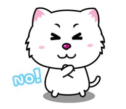 Little Tiger & White Cat sticker #3616050