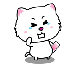 Little Tiger & White Cat sticker #3616052