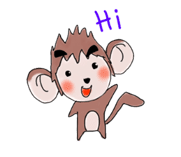 Monkeykung lovely story sticker #3616706