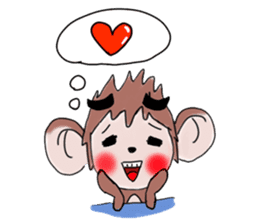 Monkeykung lovely story sticker #3616707