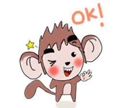 Monkeykung lovely story sticker #3616709