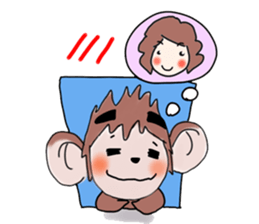Monkeykung lovely story sticker #3616714
