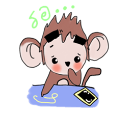Monkeykung lovely story sticker #3616716