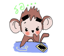 Monkeykung lovely story sticker #3616716