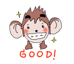 Monkeykung lovely story sticker #3616732