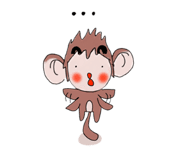 Monkeykung lovely story sticker #3616743