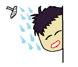 One day of the foppish man who wall sticker #3617507