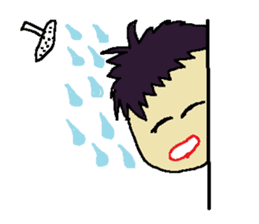 One day of the foppish man who wall sticker #3617507