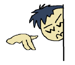 One day of the foppish man who wall sticker #3617510