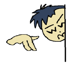 One day of the foppish man who wall sticker #3617510