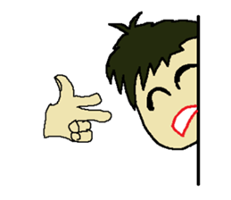 One day of the foppish man who wall sticker #3617511