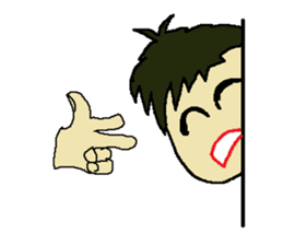 One day of the foppish man who wall sticker #3617511