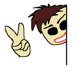 One day of the foppish man who wall sticker #3617512