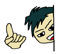 One day of the foppish man who wall sticker #3617513