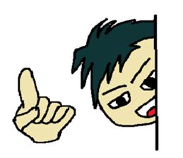 One day of the foppish man who wall sticker #3617513