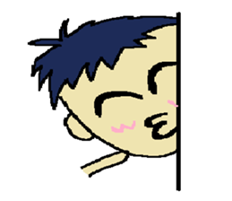 One day of the foppish man who wall sticker #3617515