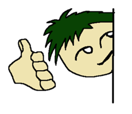 One day of the foppish man who wall sticker #3617518