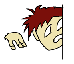 One day of the foppish man who wall sticker #3617519