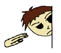 One day of the foppish man who wall sticker #3617523