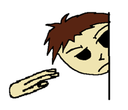 One day of the foppish man who wall sticker #3617523