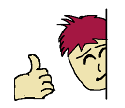 One day of the foppish man who wall sticker #3617527