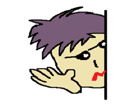 One day of the foppish man who wall sticker #3617528