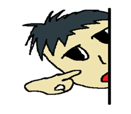 One day of the foppish man who wall sticker #3617531