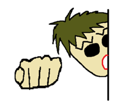 One day of the foppish man who wall sticker #3617533