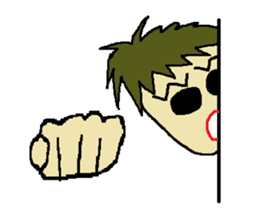 One day of the foppish man who wall sticker #3617533