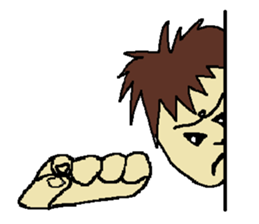 One day of the foppish man who wall sticker #3617534