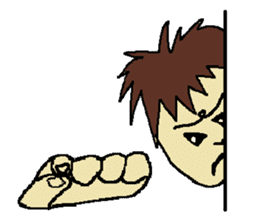 One day of the foppish man who wall sticker #3617534