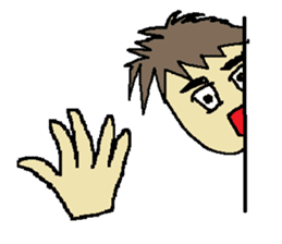 One day of the foppish man who wall sticker #3617535