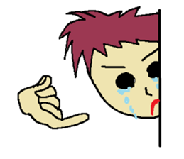 One day of the foppish man who wall sticker #3617537