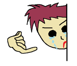 One day of the foppish man who wall sticker #3617537