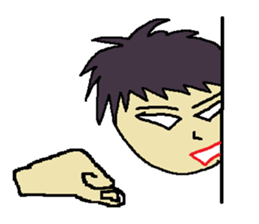 One day of the foppish man who wall sticker #3617538