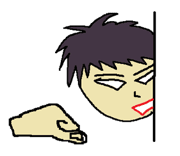 One day of the foppish man who wall sticker #3617538