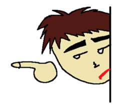 One day of the foppish man who wall sticker #3617539