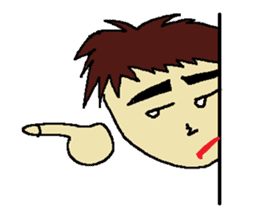 One day of the foppish man who wall sticker #3617539