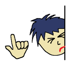 One day of the foppish man who wall sticker #3617542