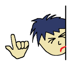 One day of the foppish man who wall sticker #3617542