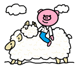 Ton-kun&Merry's sticker #3617754