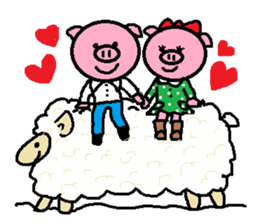 Ton-kun&Merry's sticker #3617755