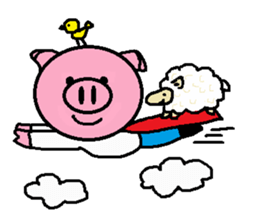 Ton-kun&Merry's sticker #3617761