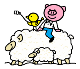 Ton-kun&Merry's sticker #3617774