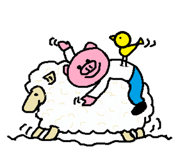 Ton-kun&Merry's sticker #3617780