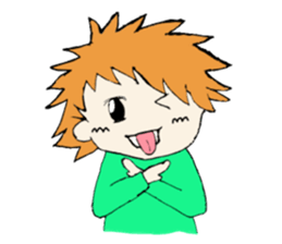 Asian boy sticker #3617867