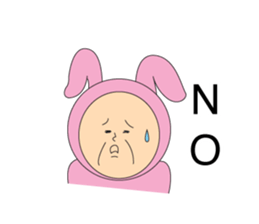 Rabbit old man sticker #3619121