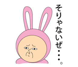Rabbit old man sticker #3619122