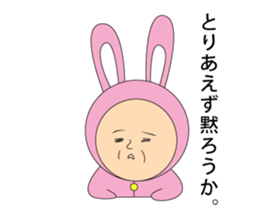 Rabbit old man sticker #3619132
