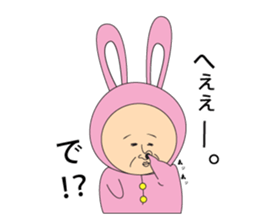 Rabbit old man sticker #3619135